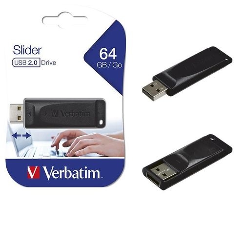 USB 64GB 2.0 Verbatim Store'n'Go Slider V098698 slika 1