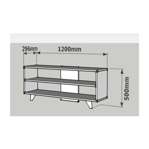 Woody Fashion Stalak za televizor, One - White slika 4