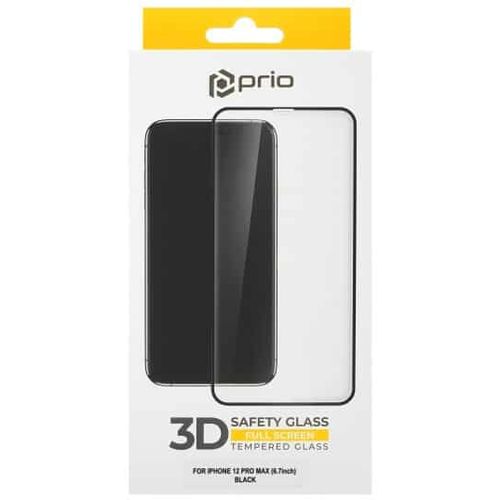 PRIO 3D zaštitno staklo od kaljenog stakla za iPhone 12 Pro Max crno slika 2