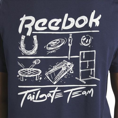 Muška Majica Kratkih Rukava Reebok GS Tailgate Team - Tamno plava slika 7