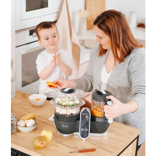 Babymoov Nutribaby+ kuhalo/mixer - Industrial Grey slika 4