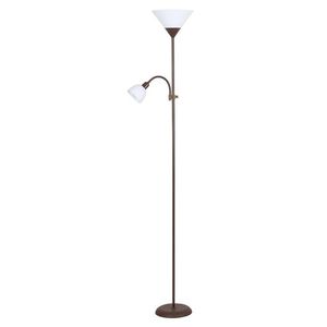 Rabalux Action Podna lampa sa čitačem H180cm,braon/bela