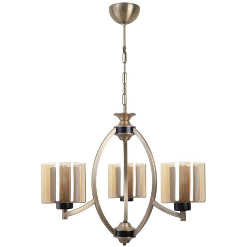 Paul 3 lü eskitme avize bal camlı Vintage Chandelier slika 2