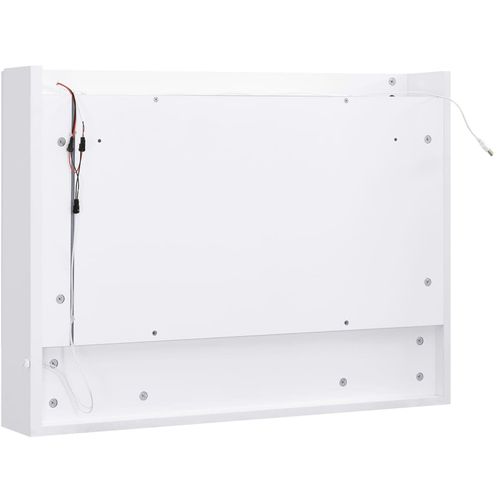 LED kupaonski ormarić s ogledalom bijeli 80 x 15 x 60 cm MDF slika 15