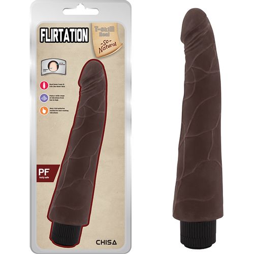 Mekani Realisticni Vibrator Flirtation Brown slika 1