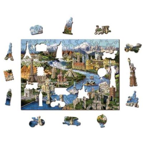 Wooden City Drvene puzzle - znamenitosti M slika 4