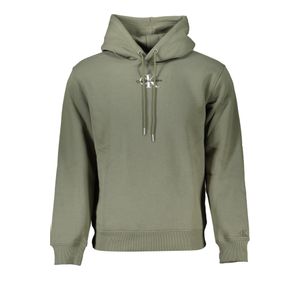 CALVIN KLEIN MEN'S GREEN ZIPLESS SWEATSHIRT