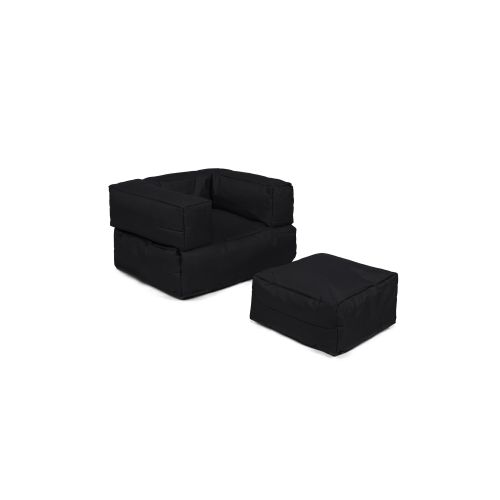 Atelier Del Sofa Vreća za sjedenje, Kids Single Seat Pouffe - Black slika 9