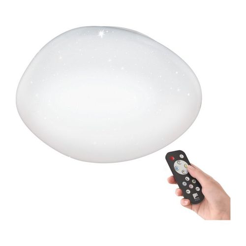 Eglo Sileras-a plafonjera led, 36w, prečnik 600, sa daljinskim dimabilna, bela/kristal   slika 1