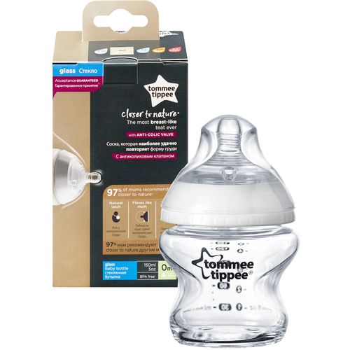 Tommee Tippee Closer to Nature staklena bočica 150ml slika 1