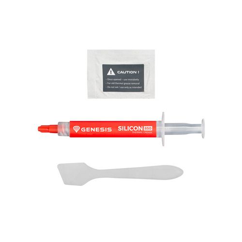 Natec NTG-1605 GENESIS SILICON 850, Thermal Grease, 2g capacity, Thermal conductivity 13.4 W/mK, Working Temperature -30°C to +250°C, Grey slika 2