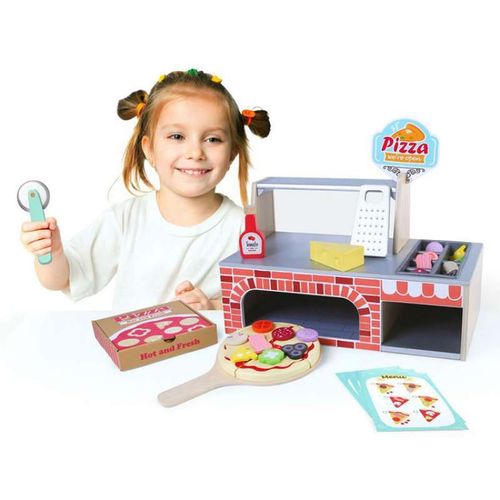 Eco Toys Drvena Pećnica Za Pizzu slika 6