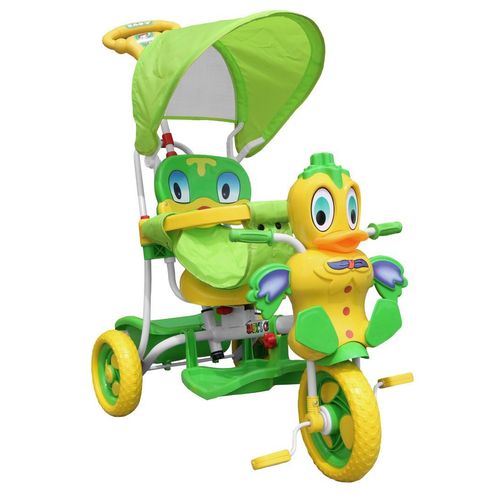Dječji tricikl 2u1 patka zeleni slika 3