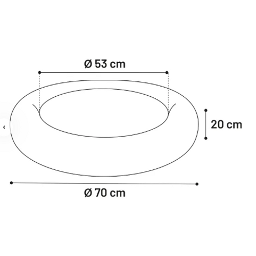 LEŽIŠČE KREMS fi 70cm - Savršeno za Vaš Dom slika 3