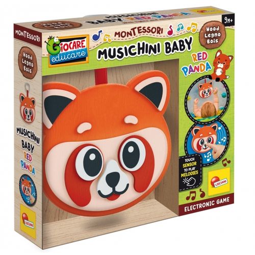 Montesori Musicini Baby drveni set Lisciani Red Panda 105427 slika 1