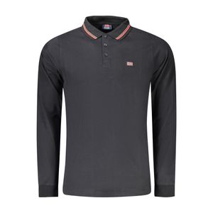 NORWAY 1963 MEN'S LONG SLEEVE POLO BLACK