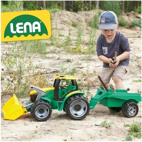 Lena igračka Maxi traktor sa lopatom i prikolicom slika 5