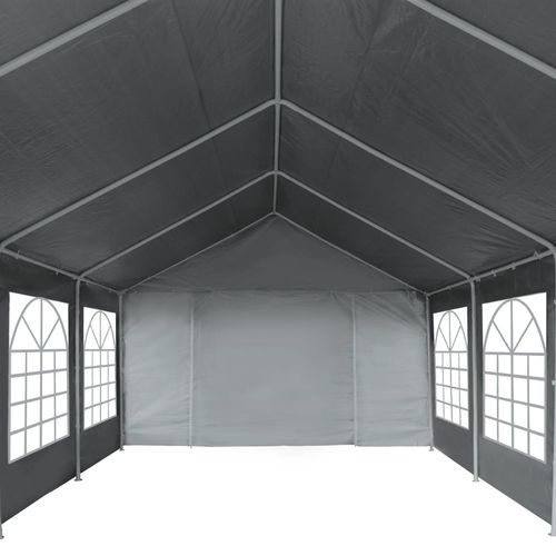 Šator za zabave od PE-a 4 x 8 m sivi slika 15
