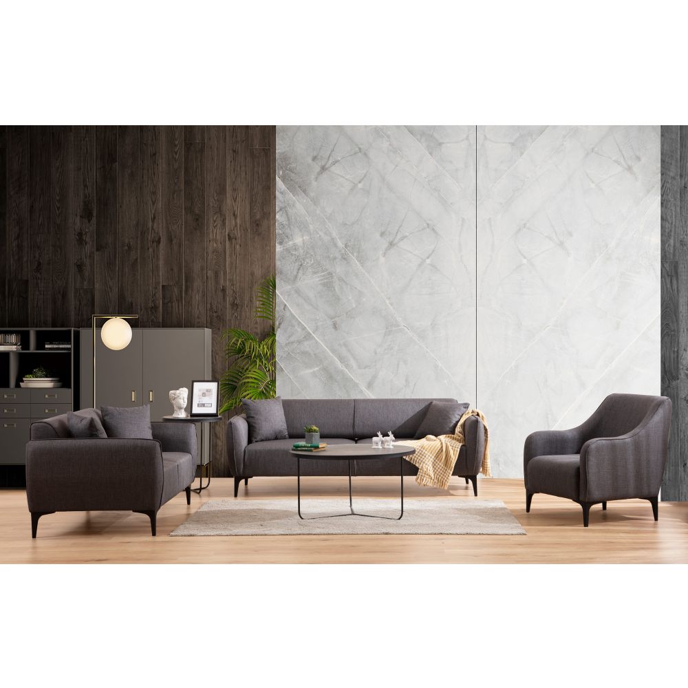 Belissimo - Tamnosivi Wing Chair slika 3