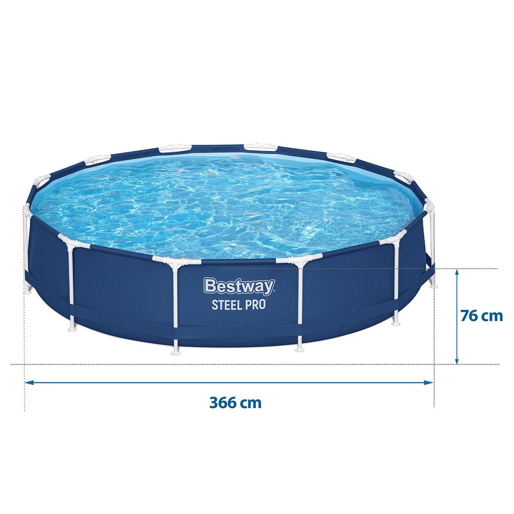 Okvirni vrtni bazen 366 x 76 cm bestway 56706 slika 6