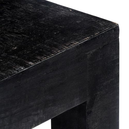 Konzolni stol crni 118 x 30 x 76 cm od masivnog drva manga slika 17