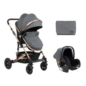 Kikka Boo kolica 3u1 Amaia Black (Dark Grey)