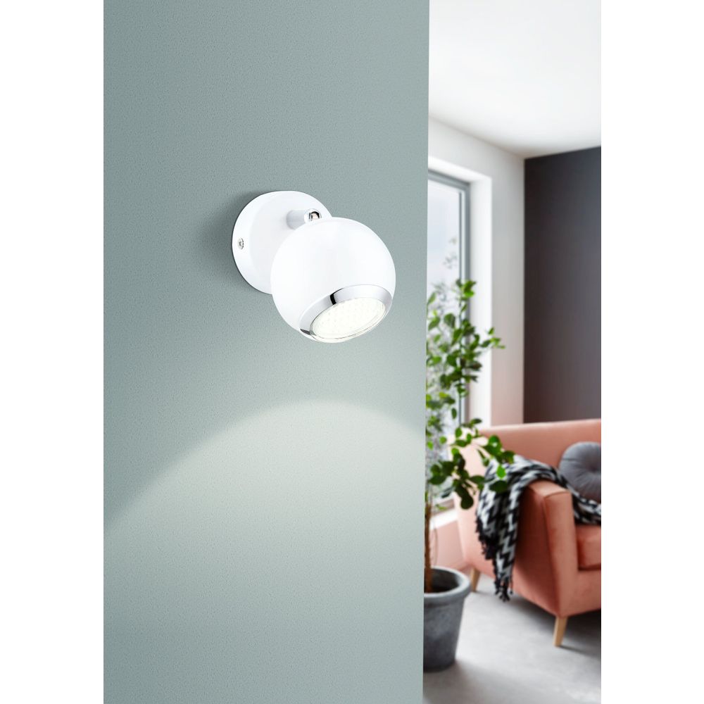 Eglo Bimeda reflektor/1, led, gu10, 1x3w, 240lm, bijela/krom  slika 2