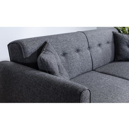 Atelier Del Sofa Aria-Dark Grey Dark Grey 3-Seat Sofa-Bed slika 2