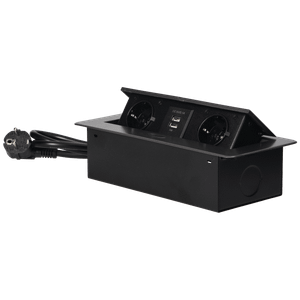 Orno Produžni kabel sa 2 x Schuko utičnice + 2 x USB, ugradbena - OR-AE-13126(GS)/GR