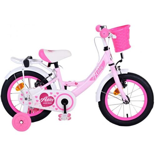 Volare Ashley dječji bicikl 14 inča roza s dvije ručne kočnice slika 1