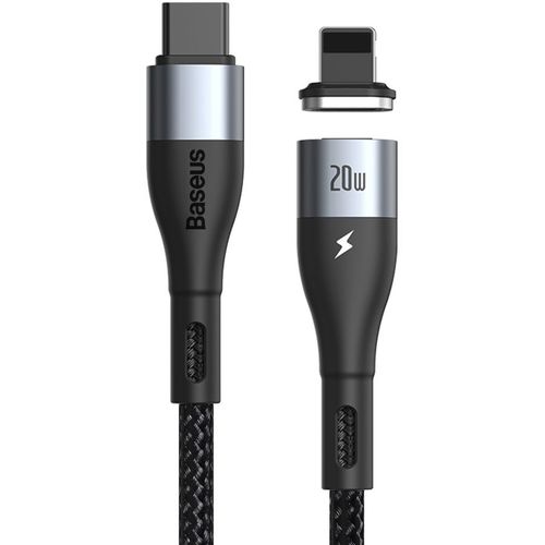 Baseus Zinc USB Type C - Lightning magnetski kabel Power Delivery 20 W 2 m crna slika 3