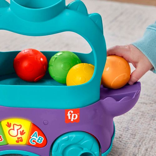 Fisher Price Dino Bebi Vozilo Sa Lopticama slika 4