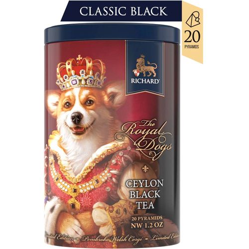 RICHARD Tea Royal Dogs, Corgi - Fini cejlonski crni čaj- pakovanje od 20 piramida 111463 slika 1