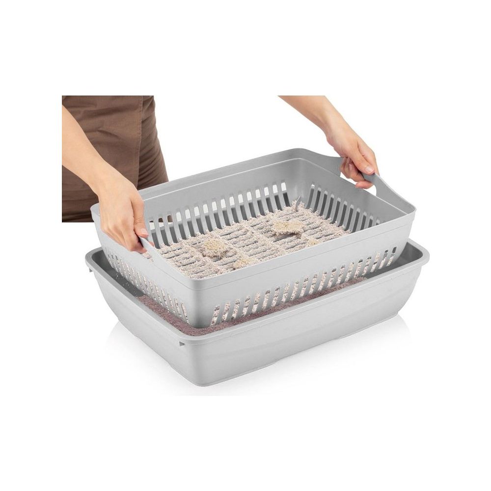 Cat litter box 5088-03-1, colour: grey slika 1