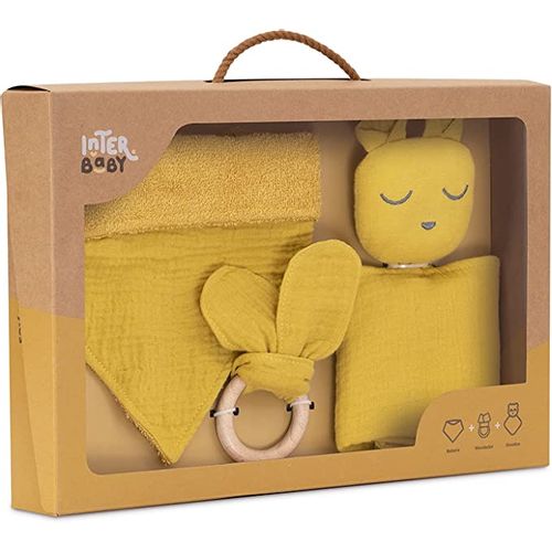 InterBaby Set za bebe Muslin Ocher Yellow slika 1