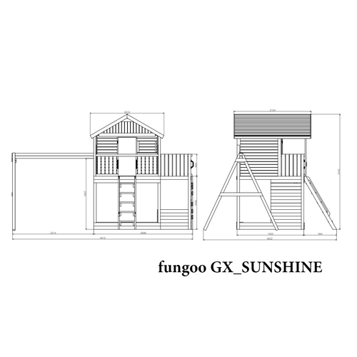 Fungoo Set Sunshine - Drveno Dečije Igralište slika 6