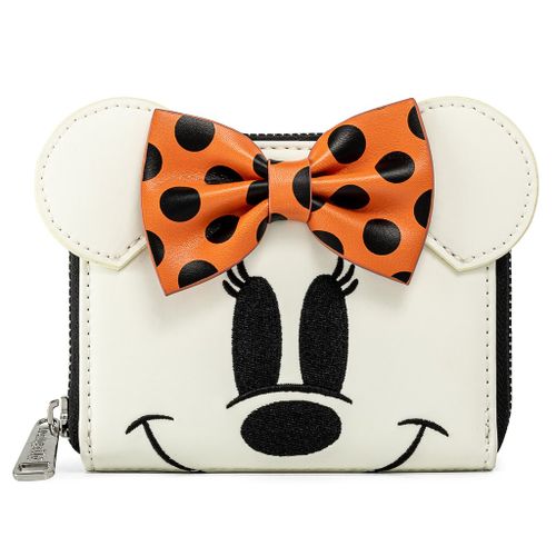 Loungefly Disney Ghost Minnie Svjetleći Novčanik s Patentnim Zatvaračem slika 1