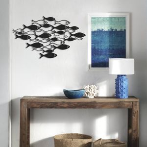 Wallity Metalna zidna dekoracija Fish Swarm - APT392MS