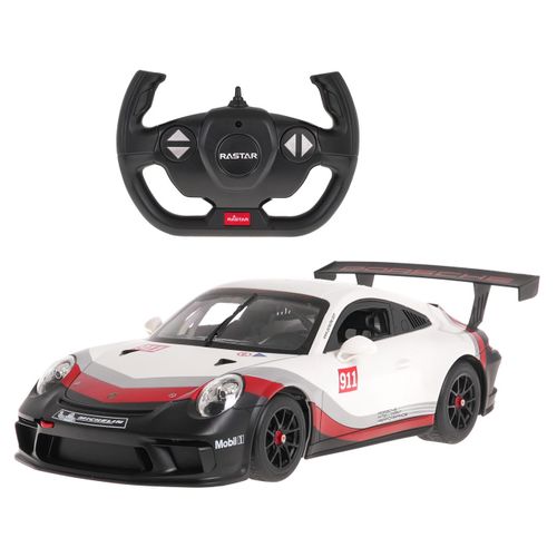 Licencirani auto na daljinsko upravljanje 1:14 Porsche 911 GT3 CUP RASTAR - crno/bijeli slika 3