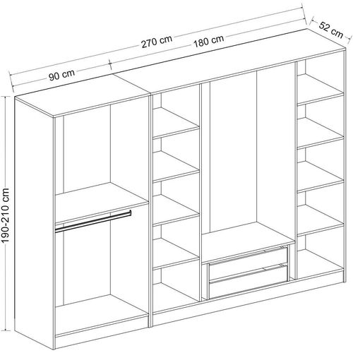 Kale - 5003 Dore Wardrobe slika 8