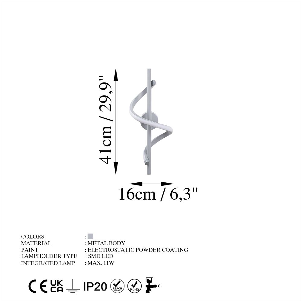 Lıkma - 13512 Siva Zidna Lampa slika 6