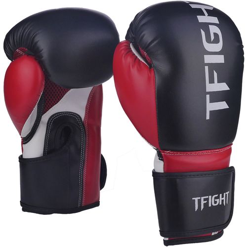 TFIGHT Protekt Boxing Gloves Black/Red 8 OZ, rukavice za boks slika 1