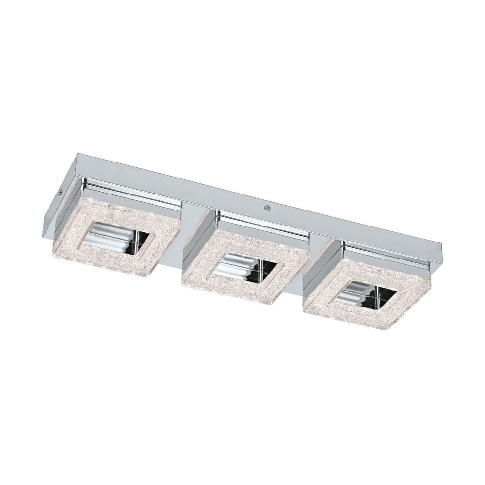 Eglo Fradelo Zidna/Stropna Lampa - 3x4W LED, Krom/Kristal slika 1