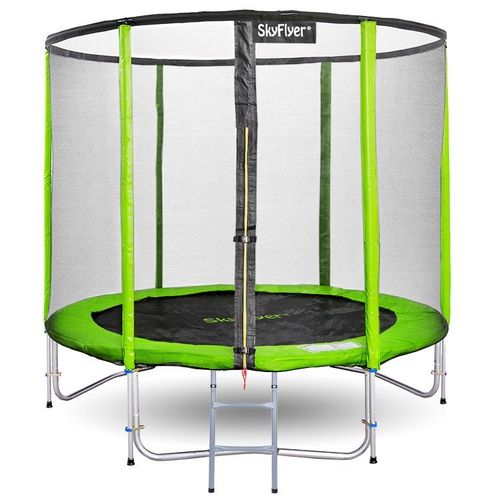 Trampolin SKYFLYER 244 cm - zeleni slika 1