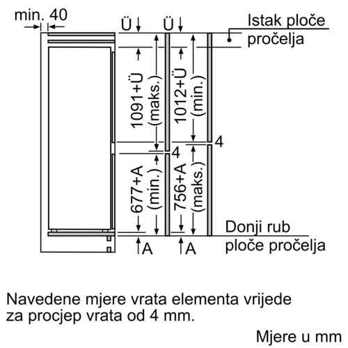 Bosch ugradbeni kombinirani hladnjak KIN86NSE0 slika 9