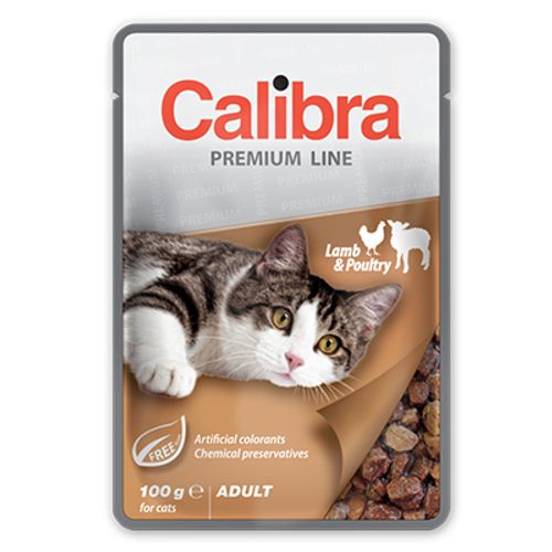 Calibra Cat Adult Kesica Jagnjetina i Živina, hrana za mačke 100g slika 1