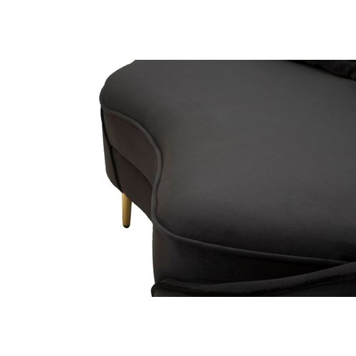 Mauro Ferretti Trosjed OSLO BLACK 185x84x68 cm slika 5