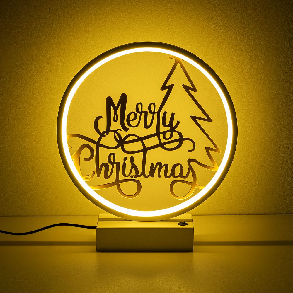 XMAS10 Bijela Zlatna Stolna Lampa slika 6