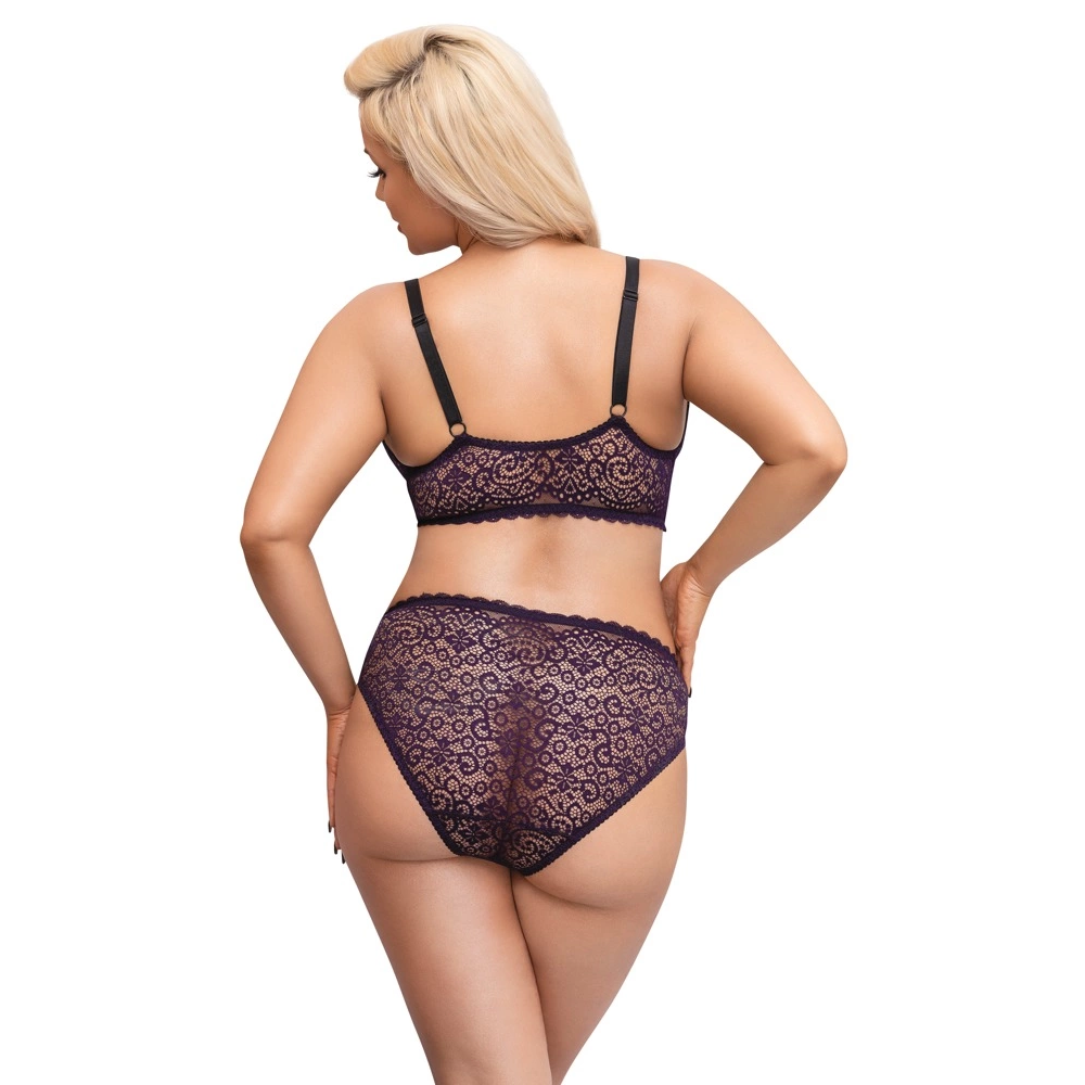 Cottelli CURVES Grudnjak Set ljubičasta XL slika 5