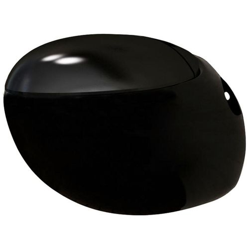 Novi zidni WC Crni jedinstven dizajn jaje slika 1